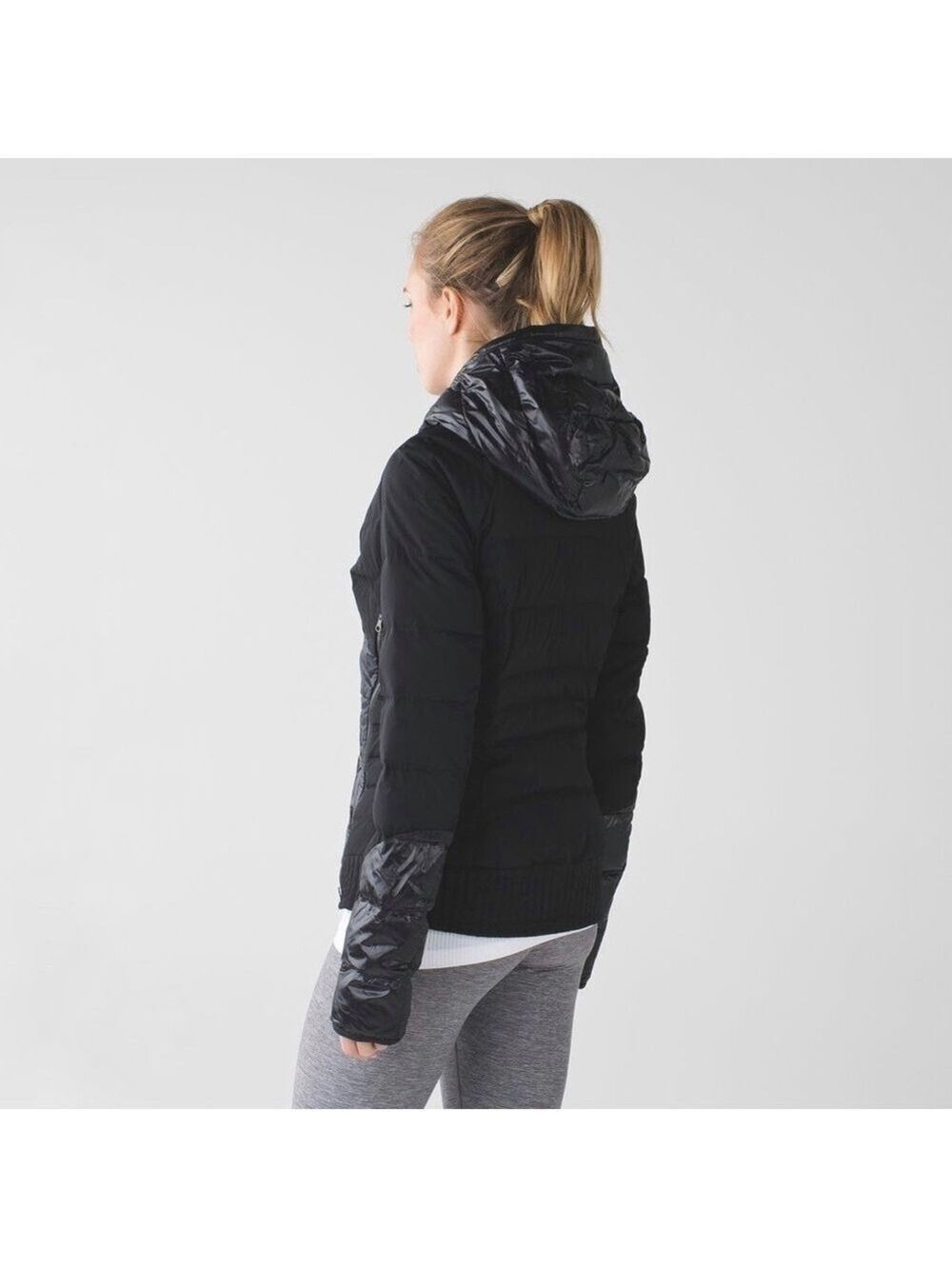 LULULEMON Black Padded Pullover Winter Jacket - size 6